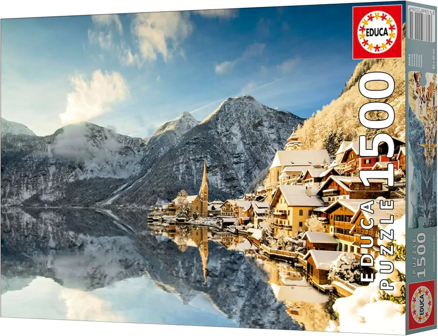 Educa Universalios dėlionės Winter at Hallstatt, 1500