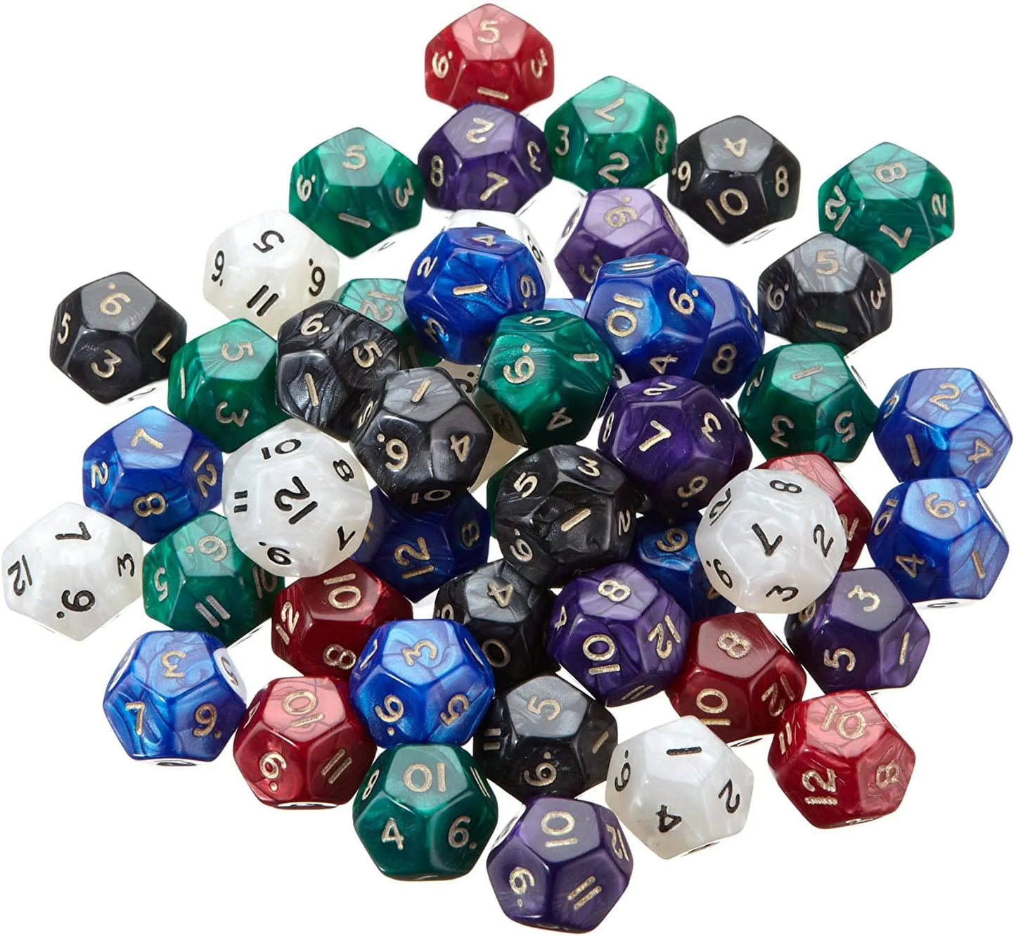 Žaidimo kauliukas D12, pearl-Kita-Brain Games LT
