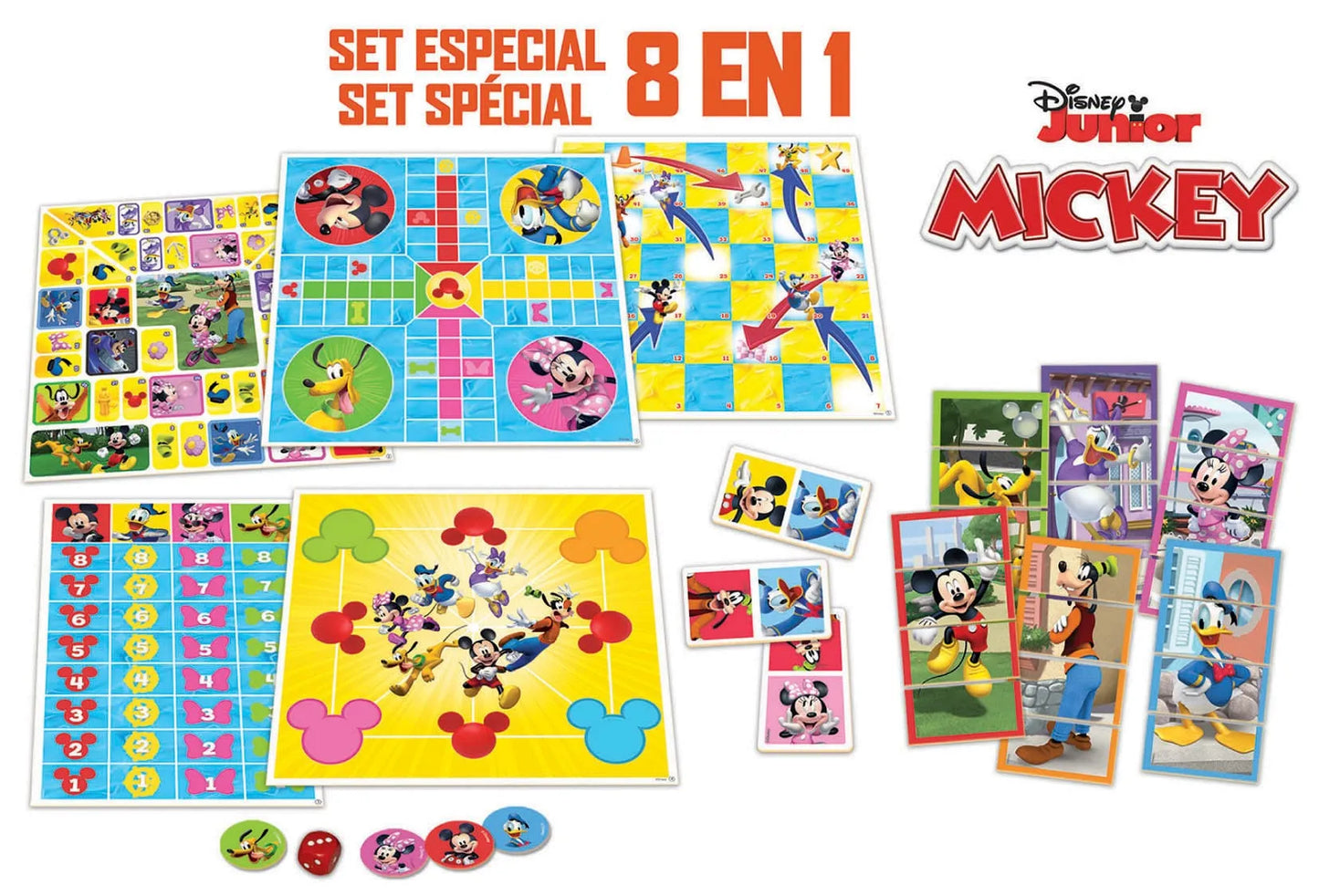 Žaidimų rinkinys 8 in 1 Mickey and Friends-Stalo žaidimai-Brain Games LT