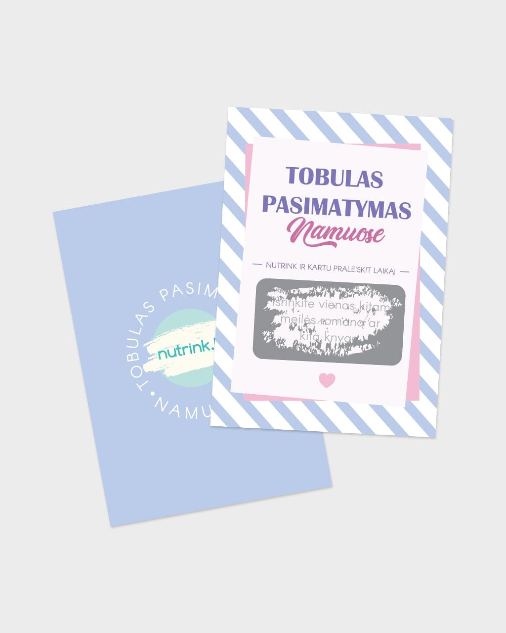 BitoPrint Stalo žaidimai Nutrinamos kortelės „Tobulas pasimatymas. Namuose“