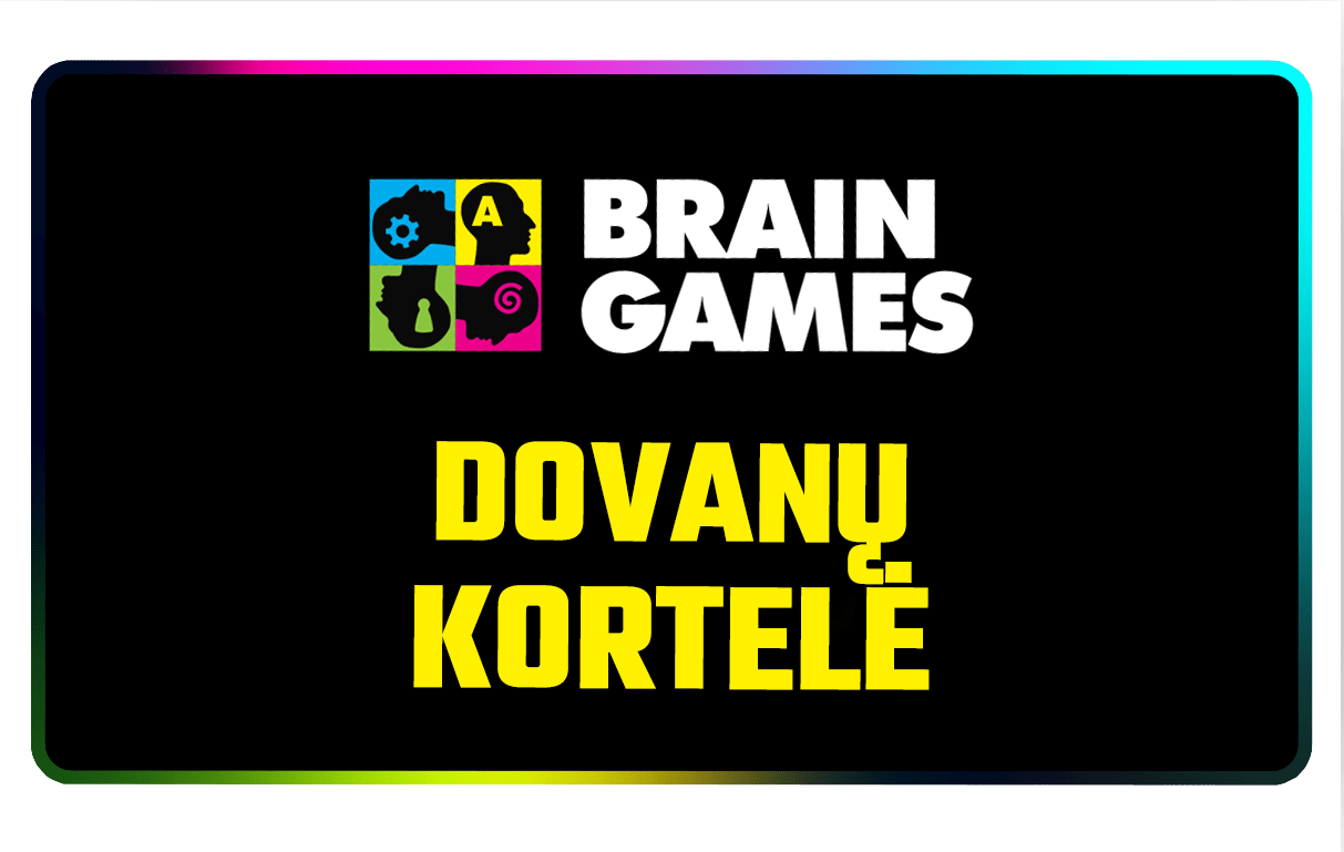Brain Games LT Gift Cards Dovanų kortelė