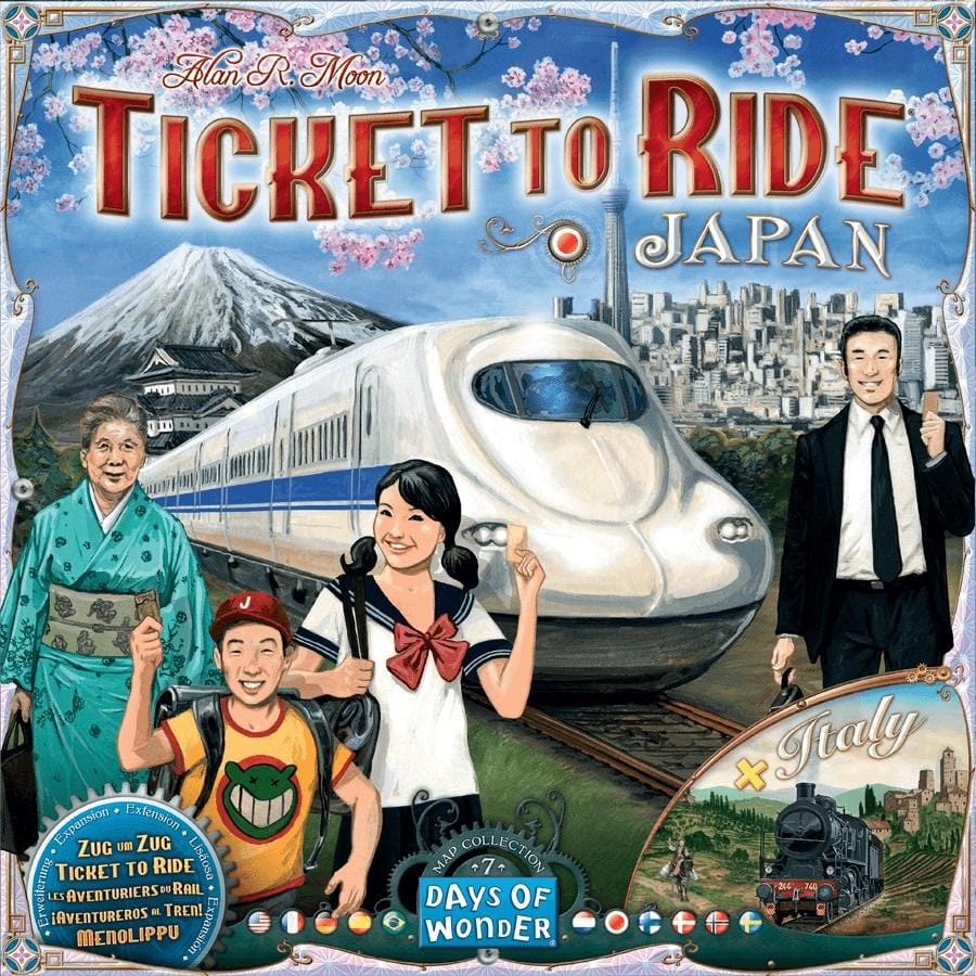 English Stalo žaidimai Ticket to Ride: Japan & Italy (papildymas)