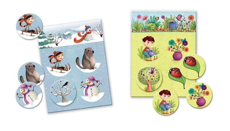 Djeco Vaikiškos dėlionės Lotto 4 Seasons