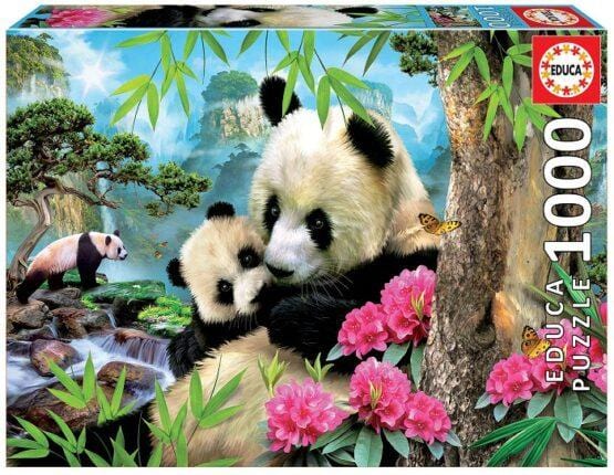 Educa Universalios dėlionės Morning Panda, 1000 pcs