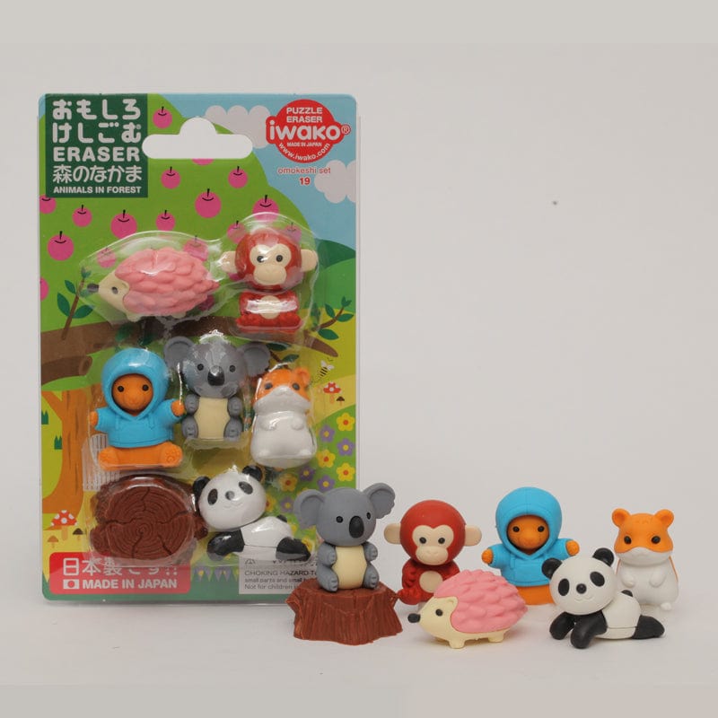 LaQ Kita IWAKO trintukų – dėlionių rinkinys „Animals in Forest“