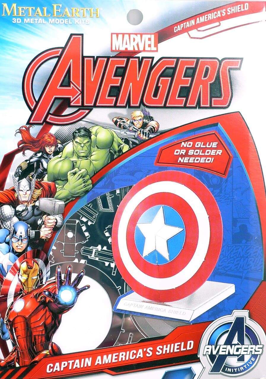 Metal Earth 3D Delionės Metal Earth Captain America Shield