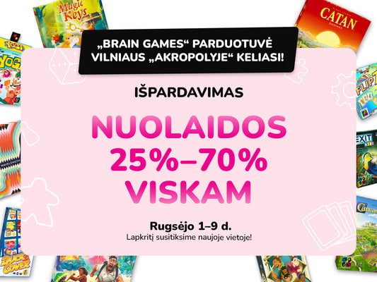 Vilniaus „Akropolio“ parduotuvė persikelia – skelbiame išpardavimą!
