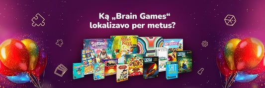 Ką „Brain Games“ lokalizavo per metus?