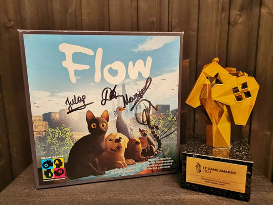 „Flow“ pripažintas geriausiu 2024 metų stalo žaidimu „LT Game Awards 2024“ apdovanojimuose!-Brain Games LT