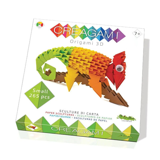 3D origami S rinkinys CREAGAMI | Chameleonas-Kita-Brain Games LT