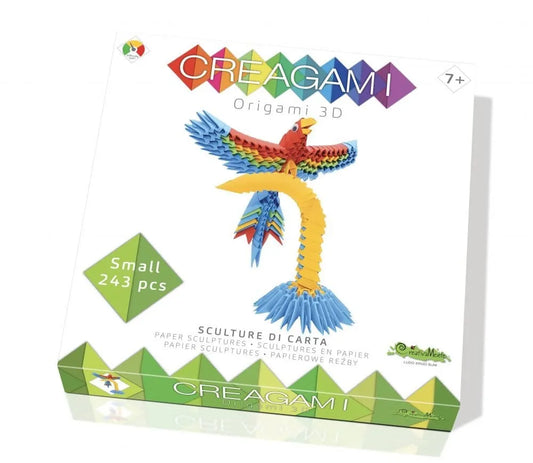 3D origami S rinkinys CREAGAMI | Papūga-Kita-Brain Games LT