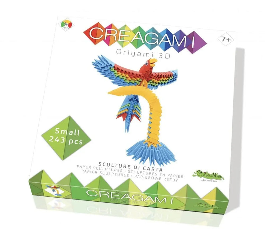 3D origami S rinkinys CREAGAMI | Papūga-Kita-Brain Games LT