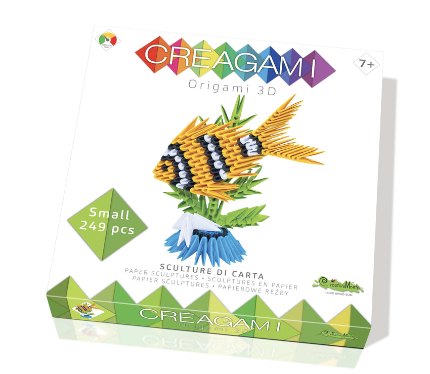 3D origami S rinkinys CREAGAMI | Žuvis-Kita-Brain Games LT