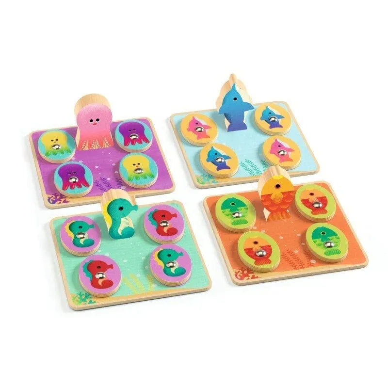 Djeco Stalo žaidimai 4 žaidimai - Ludo Jūra