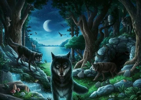759 Escape puzzle „The curse of the wolves“-Universalios dėlionės-Brain Games LT