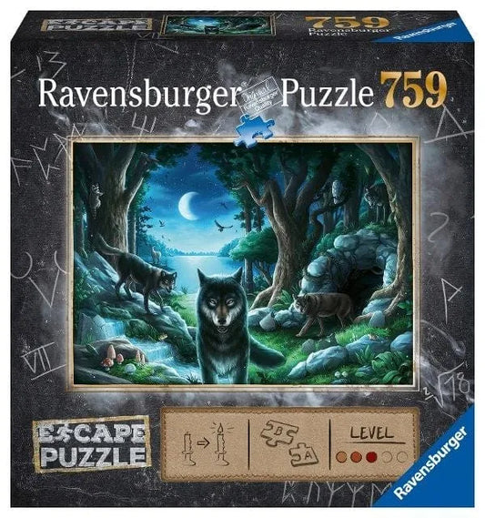 759 Escape puzzle „The curse of the wolves“-Universalios dėlionės-Brain Games LT