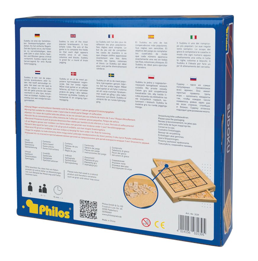 Sudoku medinėje dėžutėje