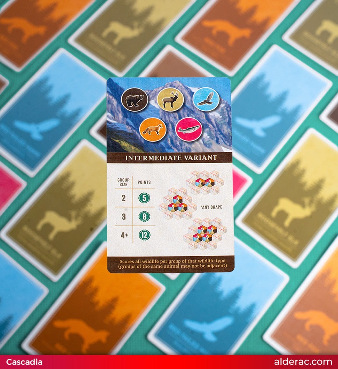 Alderac Entertainment Group Stalo žaidimai Cascadia