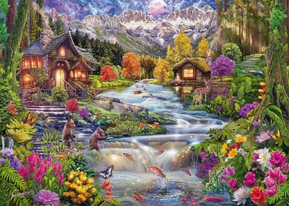 An idyllic river in the mountains, 2000-Universalios dėlionės-Brain Games LT