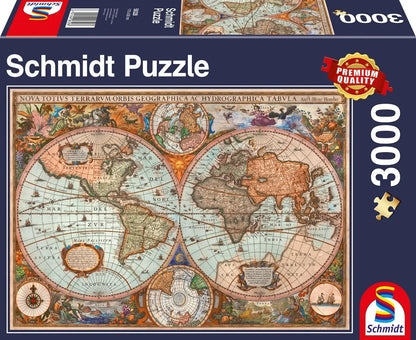 Ancient World Map, 3000-Universalios dėlionės-Brain Games LT
