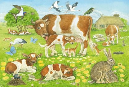 Animal family, 3x48-Vaikiškos dėlionės-Brain Games LT