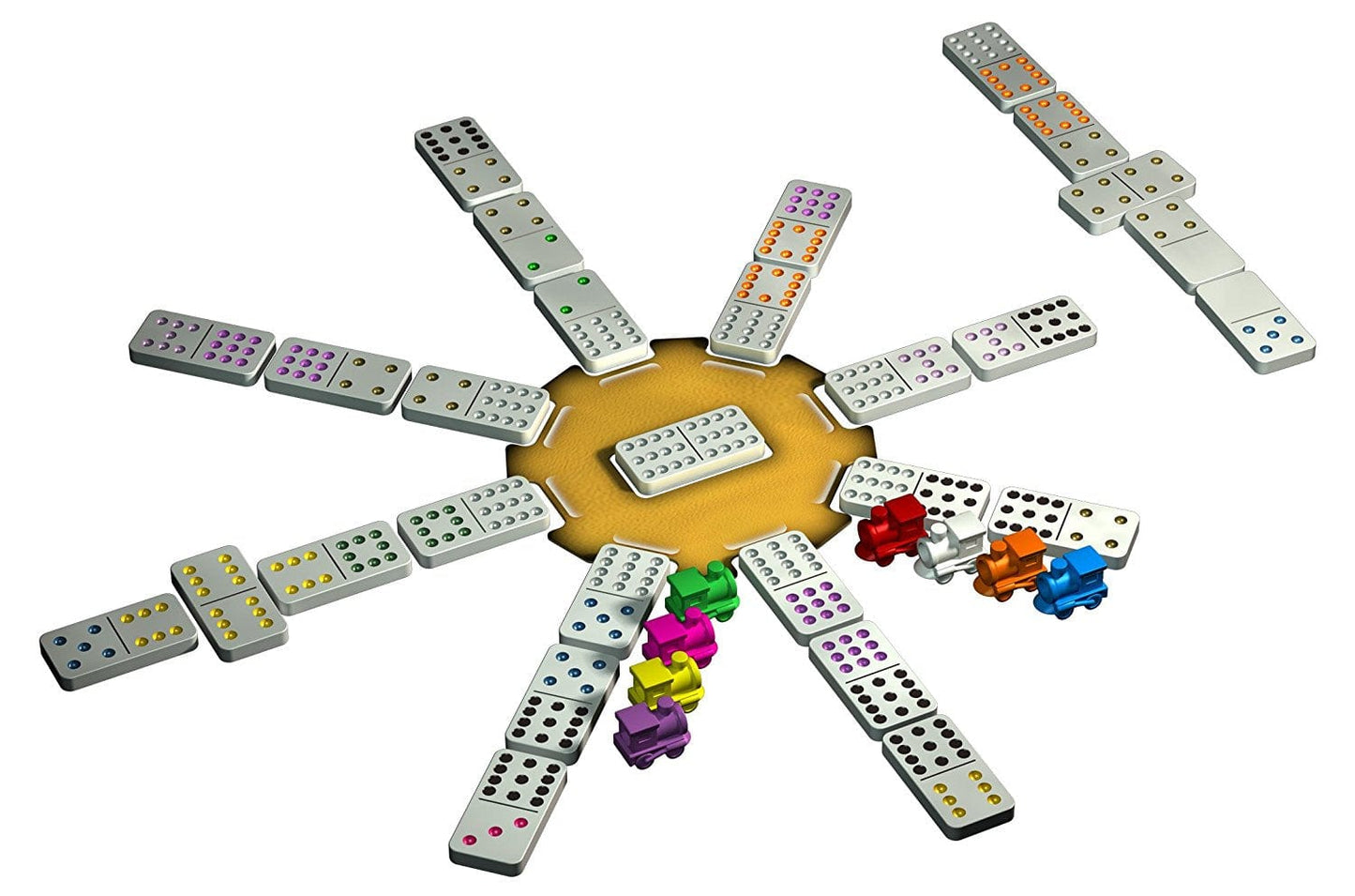 Anvol Stalo žaidimai Domino Mexican Train