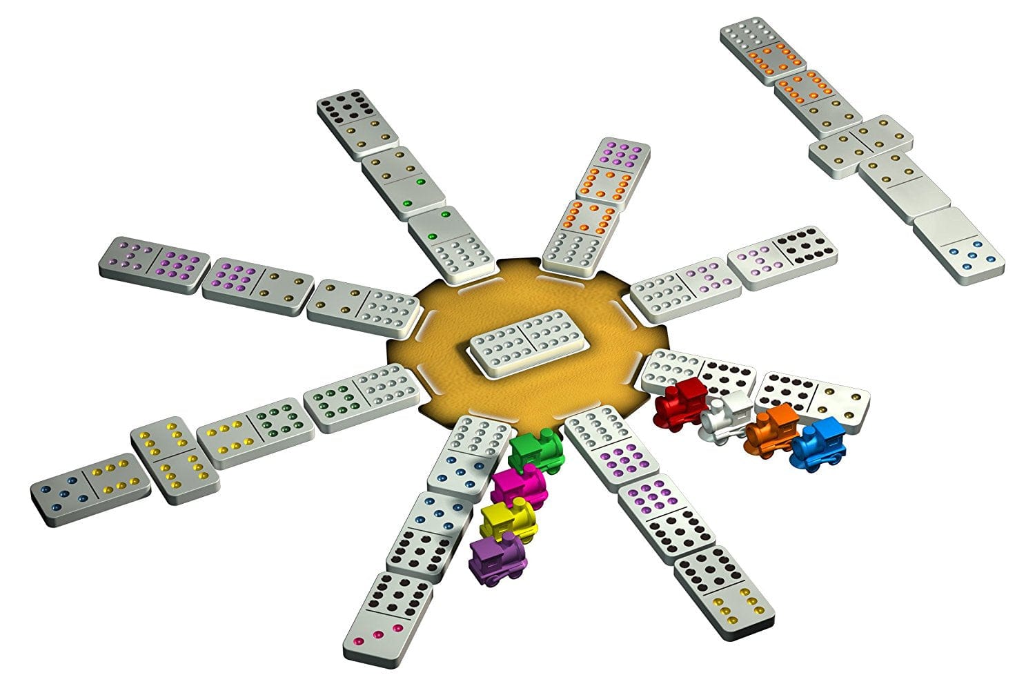 Anvol Stalo žaidimai Domino Mexican Train