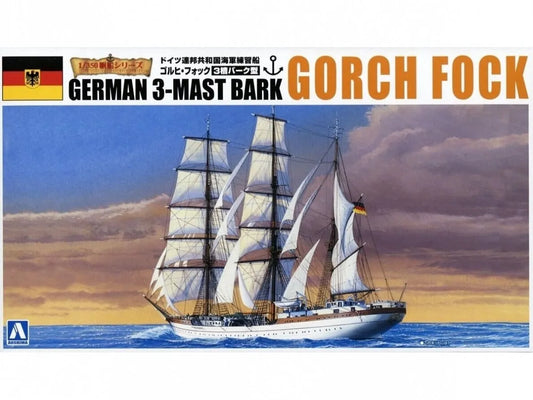 Aoshima - German 3-Mast Bark Gorch Fock-Surenkami modeliai-Brain Games LT