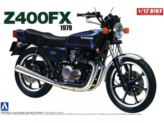 Aoshima - Kawasaki Z 400 FX Naked Bike Series-Surenkami modeliai-Brain Games LT