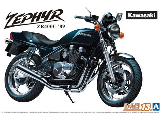 Aoshima - Kawasaki ZR400C Zephyr '89-Surenkami modeliai-Brain Games LT
