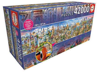 Around the World, 42000-Universalios dėlionės-Brain Games LT