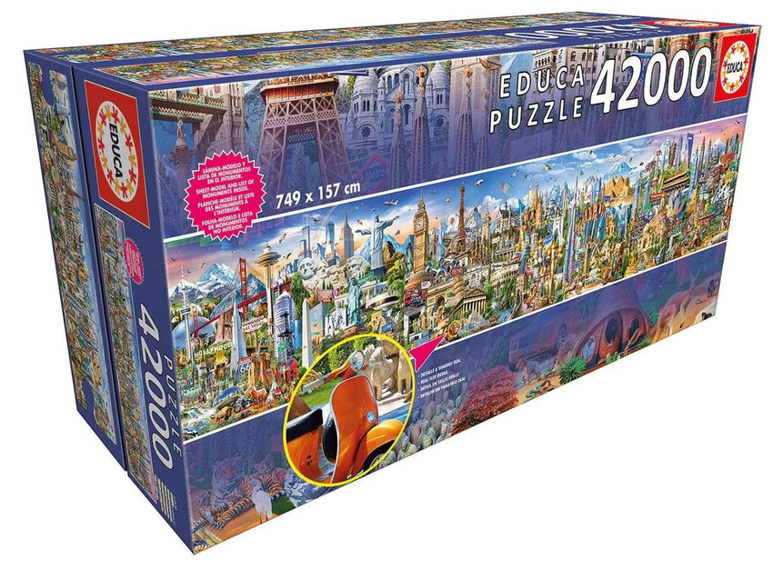 Around the World, 42000-Universalios dėlionės-Brain Games LT