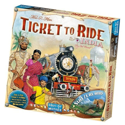 Asmodee Stalo žaidimai Ticket to Ride Map - India/Switzerland