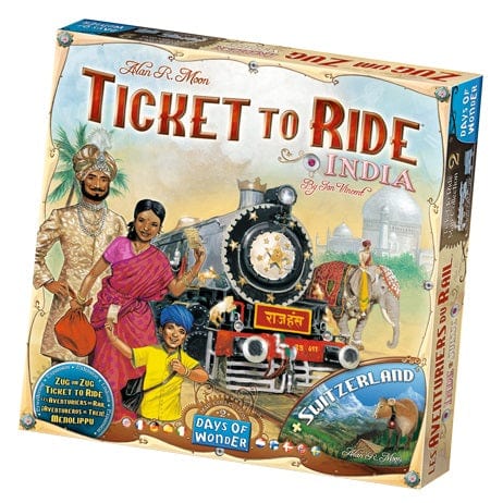 Asmodee Stalo žaidimai Ticket to Ride Map - India/Switzerland