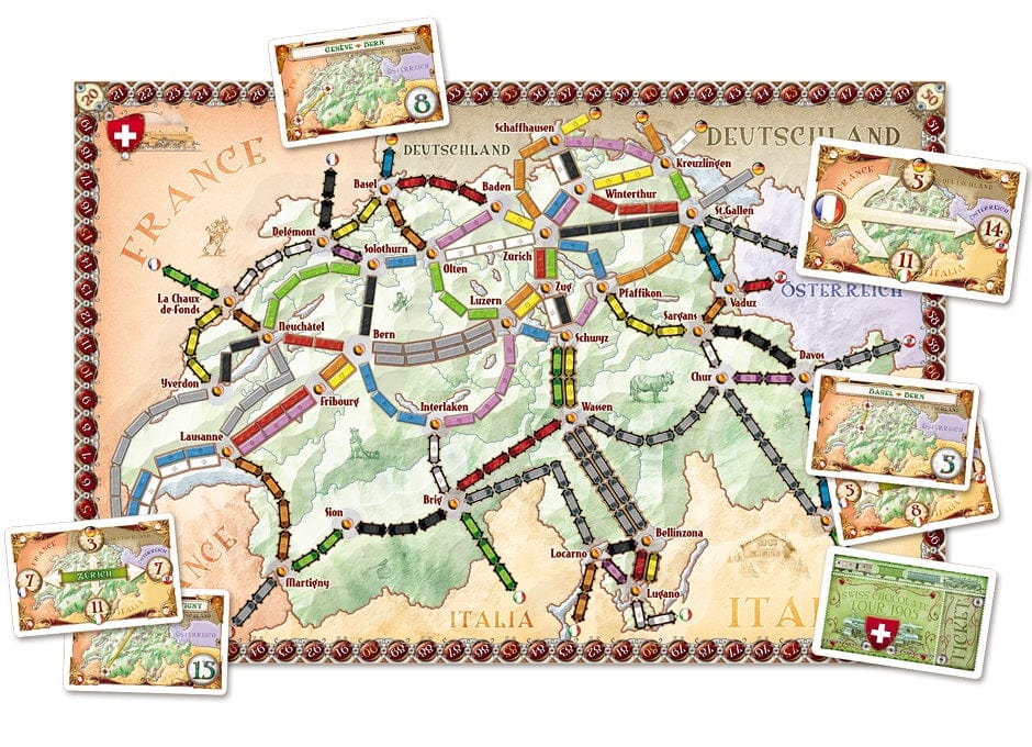 Asmodee Stalo žaidimai Ticket to Ride Map - India/Switzerland