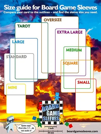 AT Board Game Sleeves Non-Glare Standard non-glare (63x88) - 50 vnt.-Kita-Brain Games LT