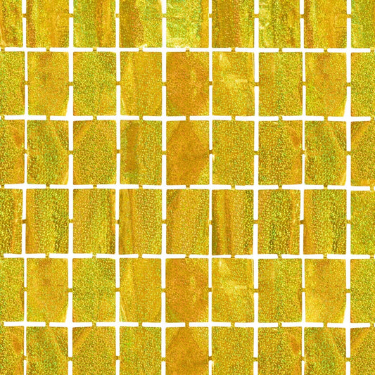 Auksinės spalvos vakarėlių užuolaida, 100x200 cm-Kita-Brain Games LT