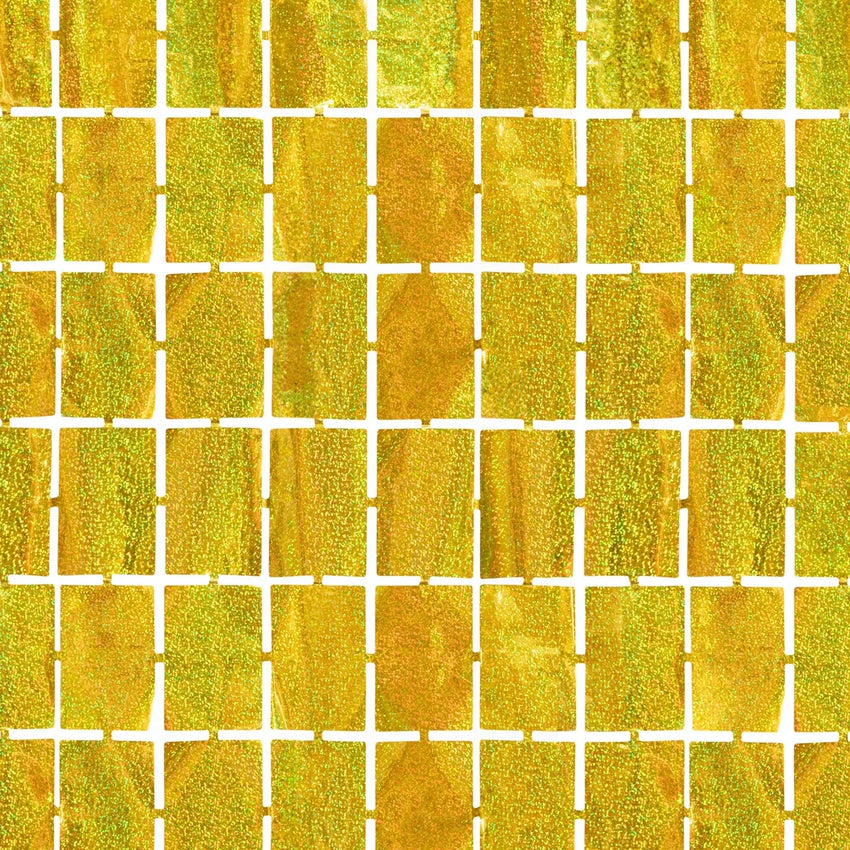 Auksinės spalvos vakarėlių užuolaida, 100x200 cm-Kita-Brain Games LT
