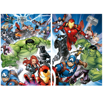 Avengers, 2 x 100-Vaikiškos dėlionės-Brain Games LT