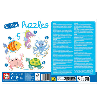 Baby Puzzles Aquatic Animals-Vaikiškos dėlionės-Brain Games LT