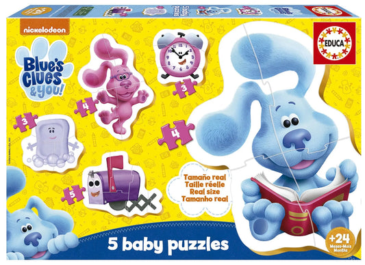 Baby Puzzles Blue´s Clues-Vaikiškos dėlionės-Brain Games LT