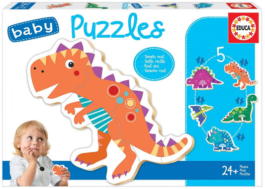 Baby Puzzles Dinosaurs-Vaikiškos dėlionės-Brain Games LT