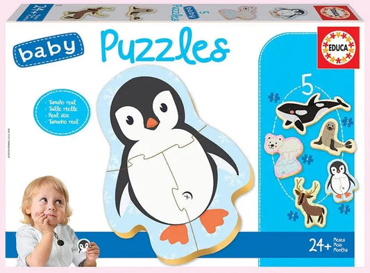Baby Puzzles Polar animals-Vaikiškos dėlionės-Brain Games LT