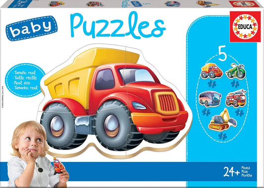Baby Puzzles Vehicles-Vaikiškos dėlionės-Brain Games LT