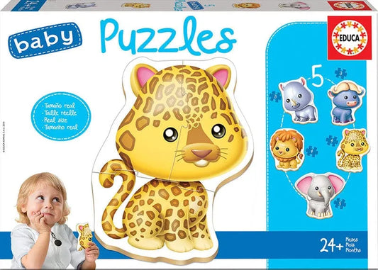 Baby Puzzles wild animals-Vaikiškos dėlionės-Brain Games LT