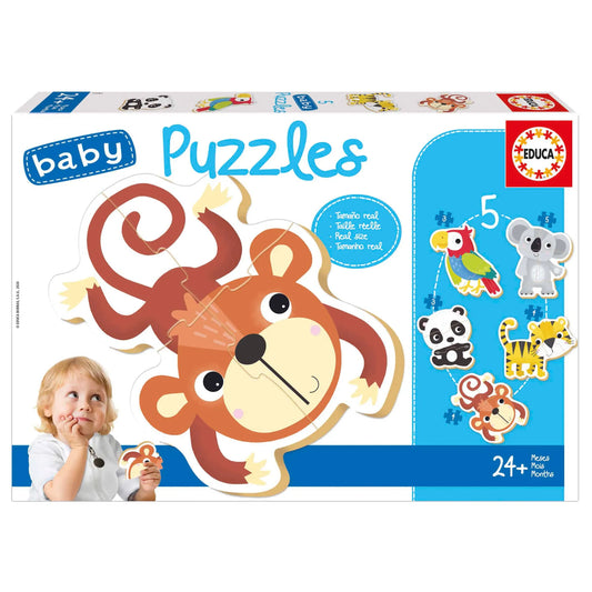Baby Puzzles Wild Fauna-Vaikiškos dėlionės-Brain Games LT