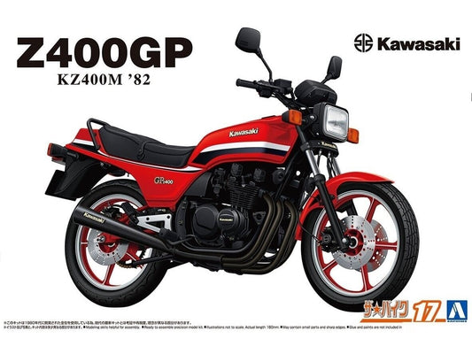 Baksas Surenkami modeliai Aoshima - Kawasaki KZ400M Z400GP `82