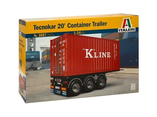 Baksas Surenkami modeliai Italeri - 20' Container Trailer