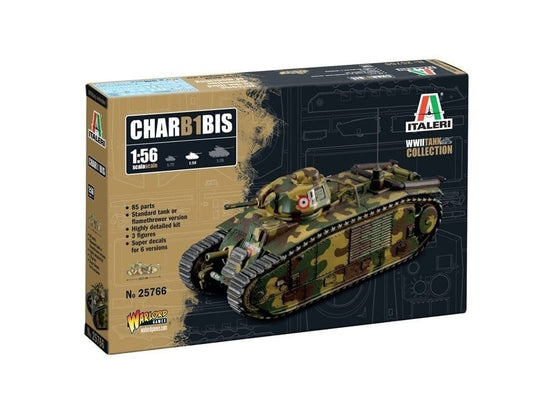 Baksas Surenkami modeliai Italeri - Char B1 Bis