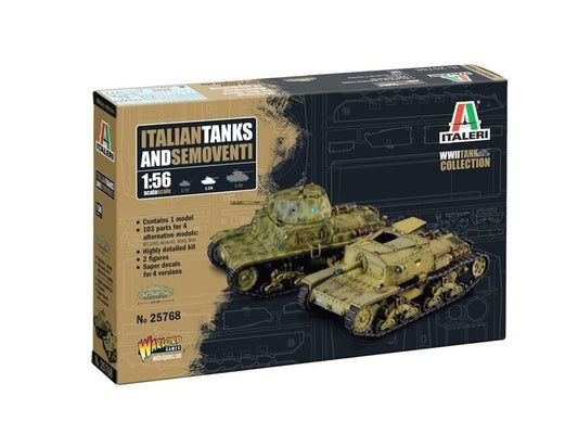 Baksas Surenkami modeliai Italeri - Italian Tanks & Semoventi